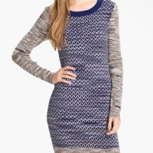 Nordstrom Blue chevron sweater dress 💕
